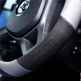 Goodyear Steering Wheel Glove Cover Black & Grey Mat Leather Look Universal